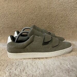 Puma Basket Classic Strap Suede Hook & Loop Sneakers Green Men's Size 9 Shoes